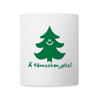 Ä tännschen, plis - Tannenbaum - Attention, please - Tasse - Weiß - Vorne