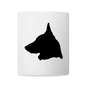 Berger Belge Malinois en profil (G) - Mug blanc - blanc - Devant