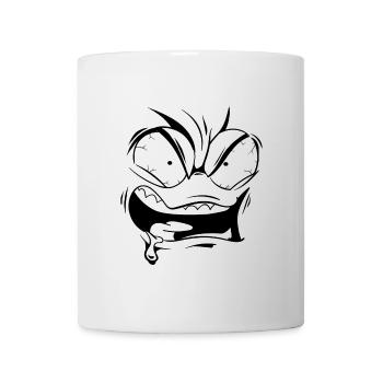 Angry face - Mug - white - Front