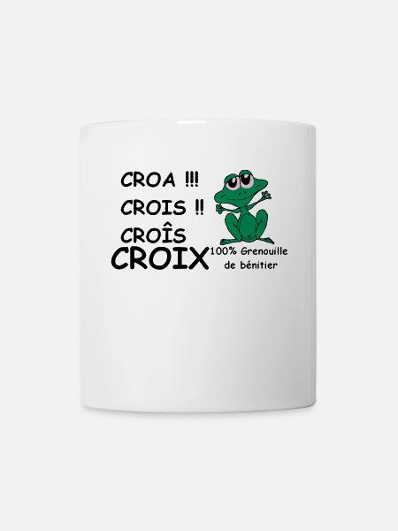 100% Grenouille de benitier - Mug blanc - blanc