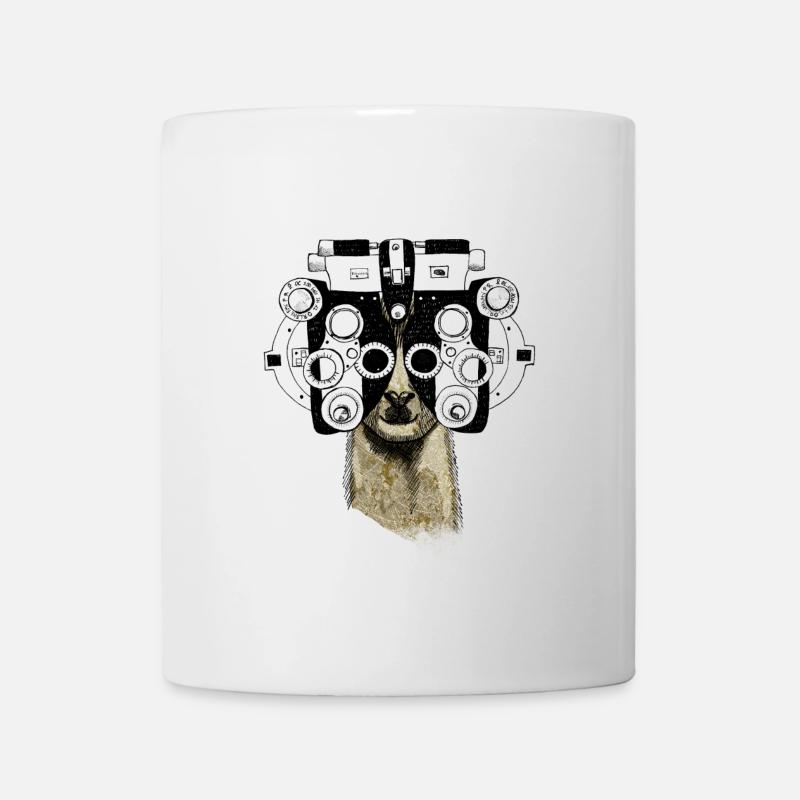 Alpaga & Phoropter - Mug blanc - blanc