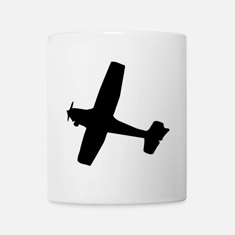 Avion - Mug blanc - blanc