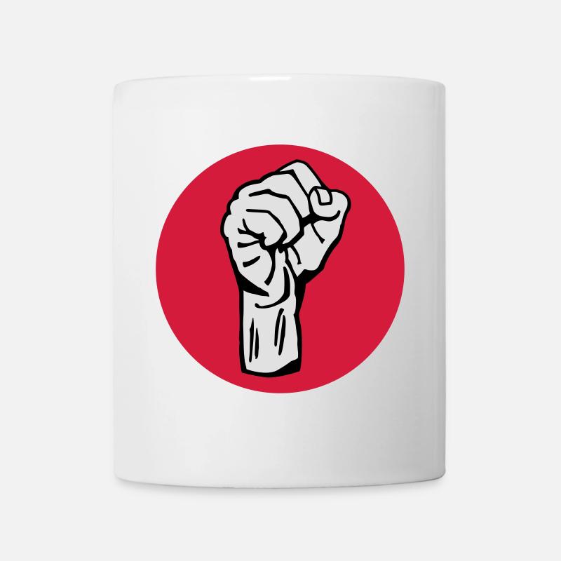 Faust - Protest - Demokratie - Tasse - Weiß