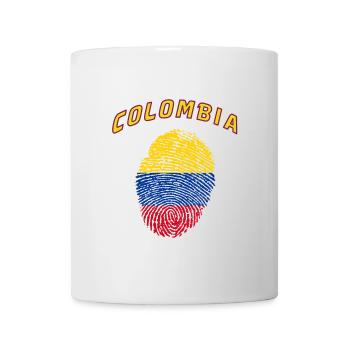 Colombia Fingerprint / Gift Flag - Mug - white - Front