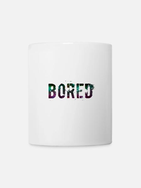 Bored Color Explosion Graffiti Texte - Mug blanc - blanc