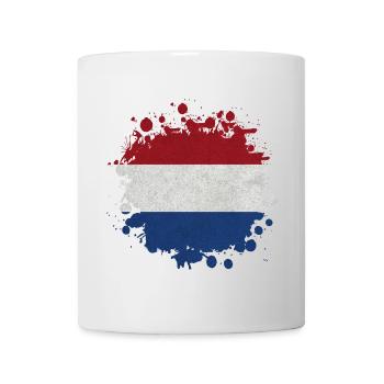 Pays-Bas Tache / Cadeau drapeau Holland - Mug blanc - blanc - Devant