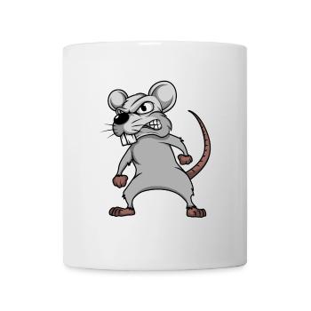 Maus Mäuse Mausi Mäuschen Ratte Nagetier Haustier - Tasse - Weiß - Vorne