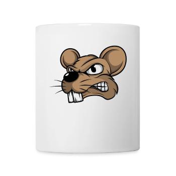 Maus Mäuse Mausi Mäuschen Ratte Nagetier Haustier - Tasse - Weiß - Vorne