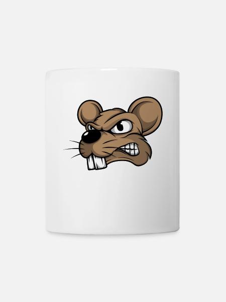 Maus Mäuse Mausi Mäuschen Ratte Nagetier Haustier - Tasse - Weiß