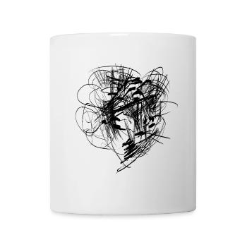 Abstrakt - Tasse - Weiß - Vorne