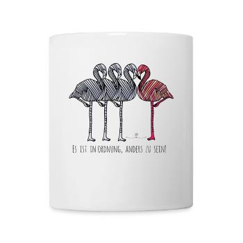 Je suis un flamant, je suis autorisé à ... - Mug blanc - blanc - Devant
