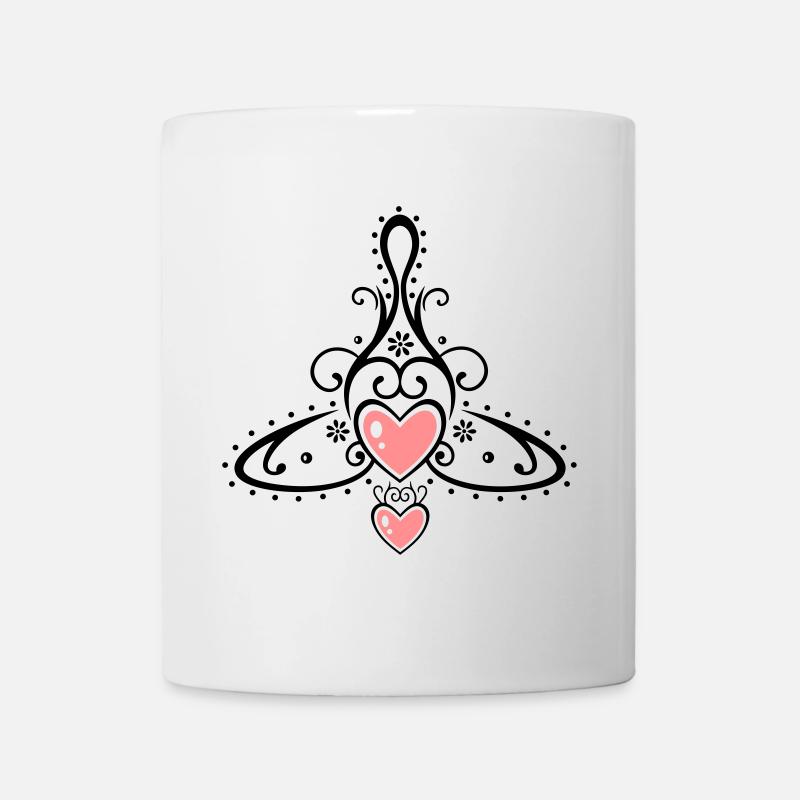 Keltisches Symbol, Mutter mit zwei Kindern. - Tasse - Weiß