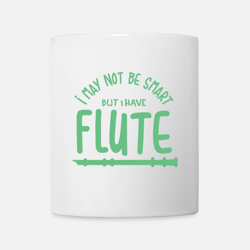 Flöte Kerbflöte Knochenflöte Lustig Geschenk - Tasse - Weiß