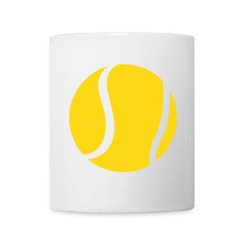 Tennis ball, Tennis - Mug - white - Front