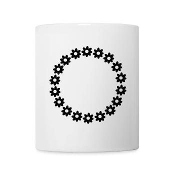 Circle of flowers - Mug - white - Front