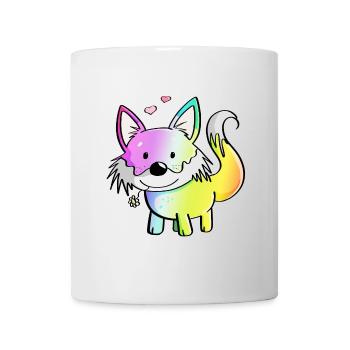 Fuchs Regenbogen - Füchse - Rotfuchs - Raubtier - Tasse - Weiß - Vorne