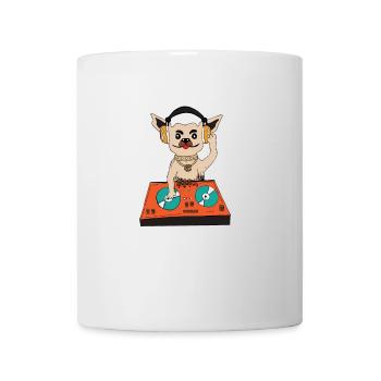 DJ dog - Mug - white - Front