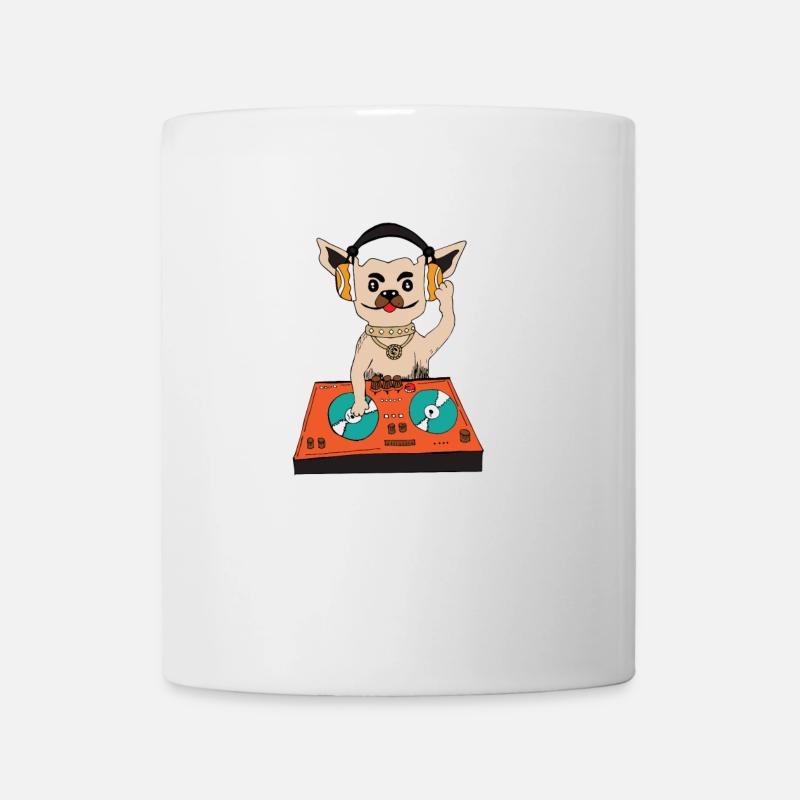 DJ dog - Mug - white