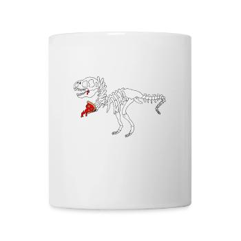 Dinosaur pizza - Mug - white - Front