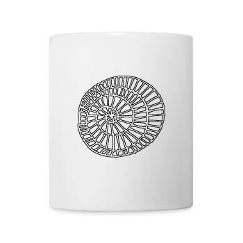 Minimal snail black - Mug - white - Front