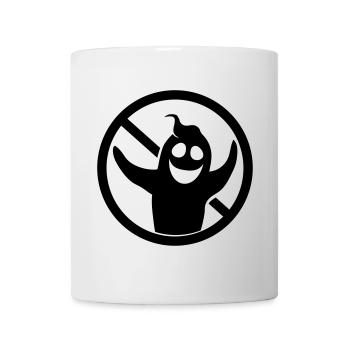 schwarz zeichen symbol verboten schild gespenst ge - Tasse - Weiß - Vorne