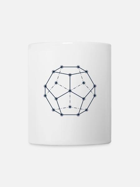 Motif géométrique de constellation - Mug blanc - blanc