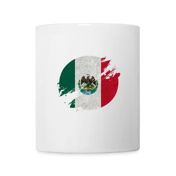 Mexiko Kreis / Flagge Geschenk - Tasse - Weiß - Vorne