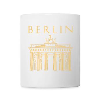 Porte de Brandebourg à Berlin - Mug blanc - blanc - Devant