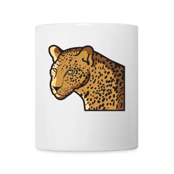 Leopard wildcat big cat in wildlife jungle - Mug - white - Front