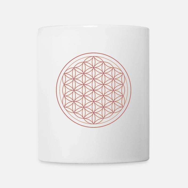 Fleur de vie - Mug blanc - blanc