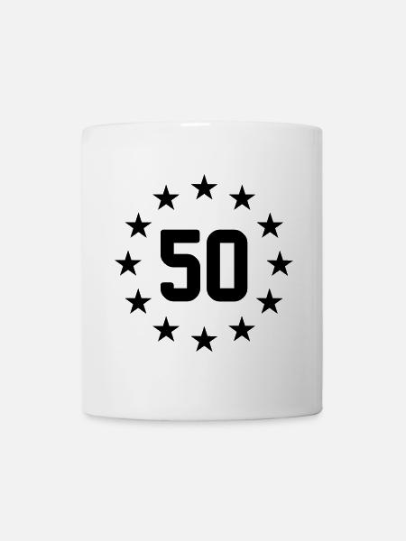 Fünfzigsten Geburtstag - Tasse - Weiß