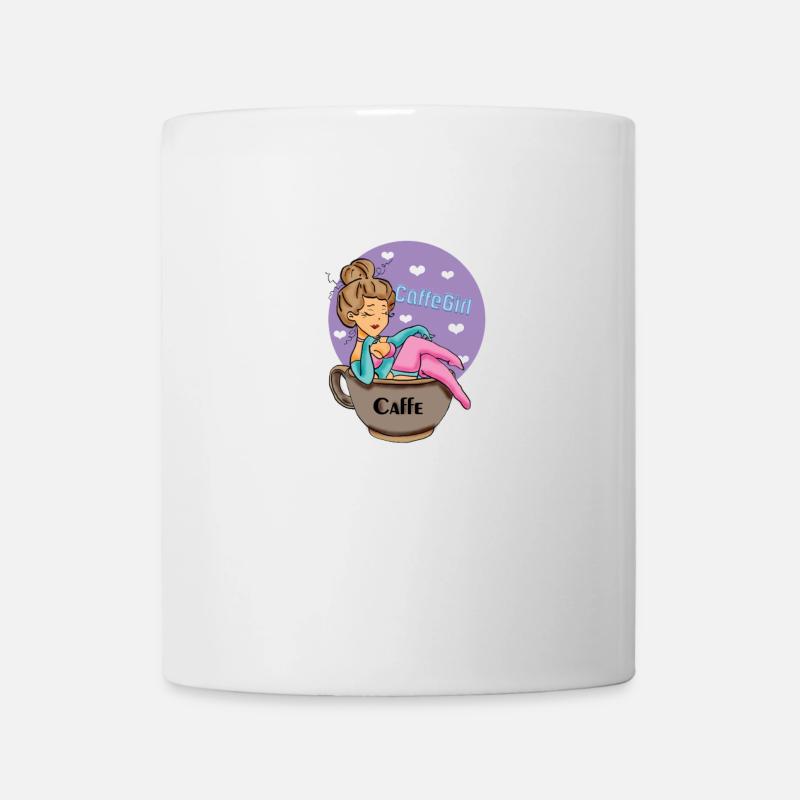 Fille de café, - Mug blanc - blanc