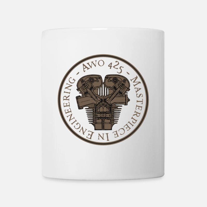 AWO 425 - masterpiece in engineering - brown - Tasse - Weiß