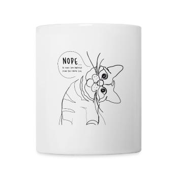 Bullshit Katzen Meme - Tasse - Weiß - Vorne