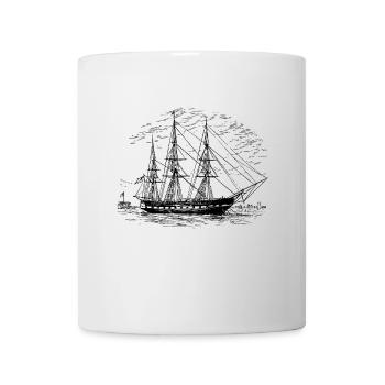 voilier - Mug blanc - blanc - Devant