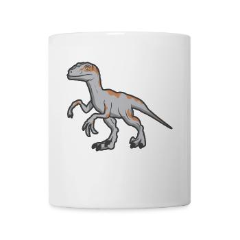 Velociraptor Raptor Dinosaurier Dino Geschenk - Tasse - Weiß - Vorne