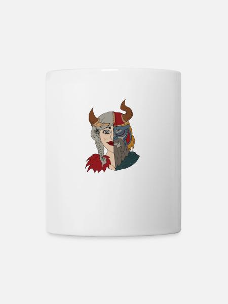 Wikinger Schildmaid Odin - Tasse - Weiß