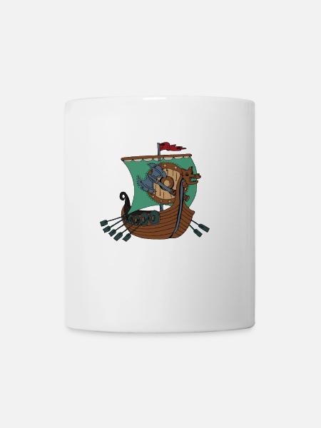 Viking ship Vikings - Mug - white