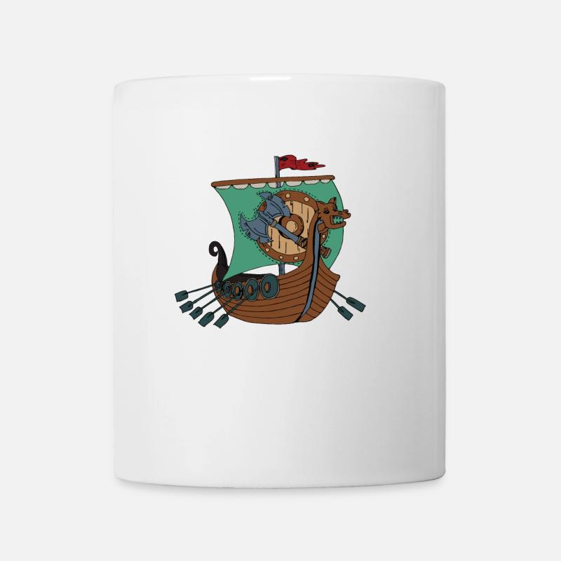 Viking ship Vikings - Mug - white