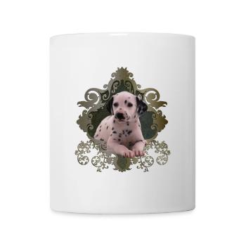 Netter Dalmatiner - Tasse - Weiß - Vorne
