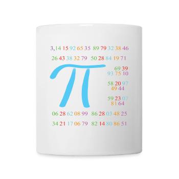Pi avec 110 décimales - Mug blanc - blanc - Devant