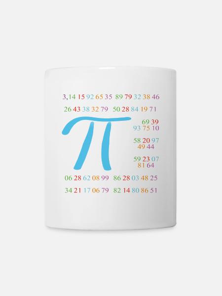 Pi mit 110 Nachkommastellen - Tasse - Weiß