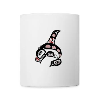 Northwest Pacific coast Haida art Killer whale - Tasse - Weiß - Vorne