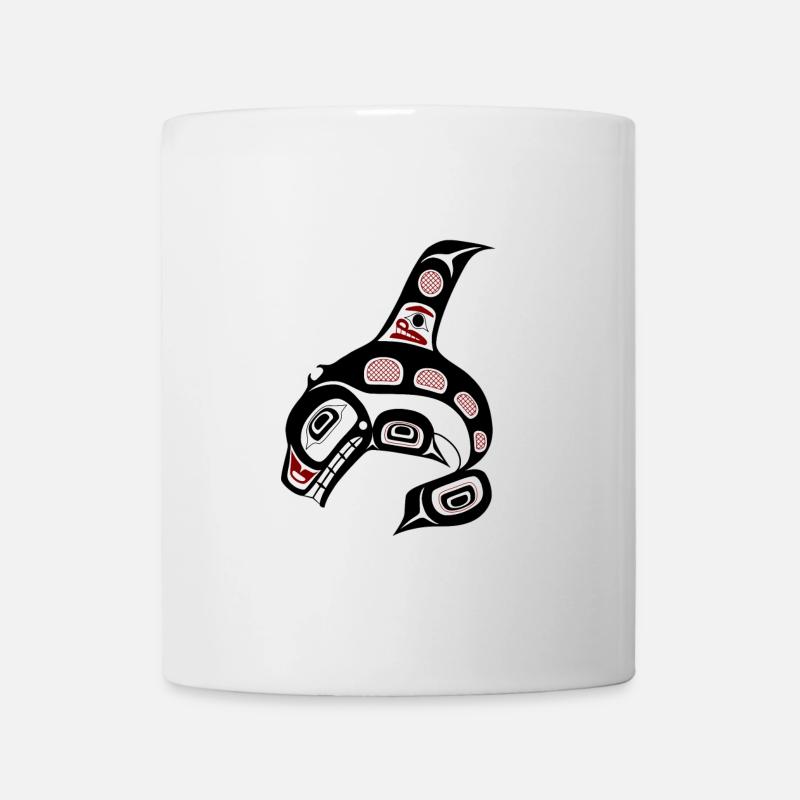 Northwest Pacific coast Haida art Killer whale - Mug - white