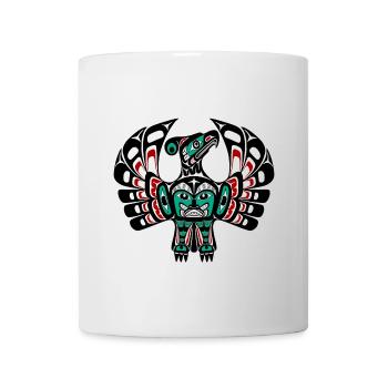 Northwest Pacific coast Haida art Thunderbird - Tasse - Weiß - Vorne