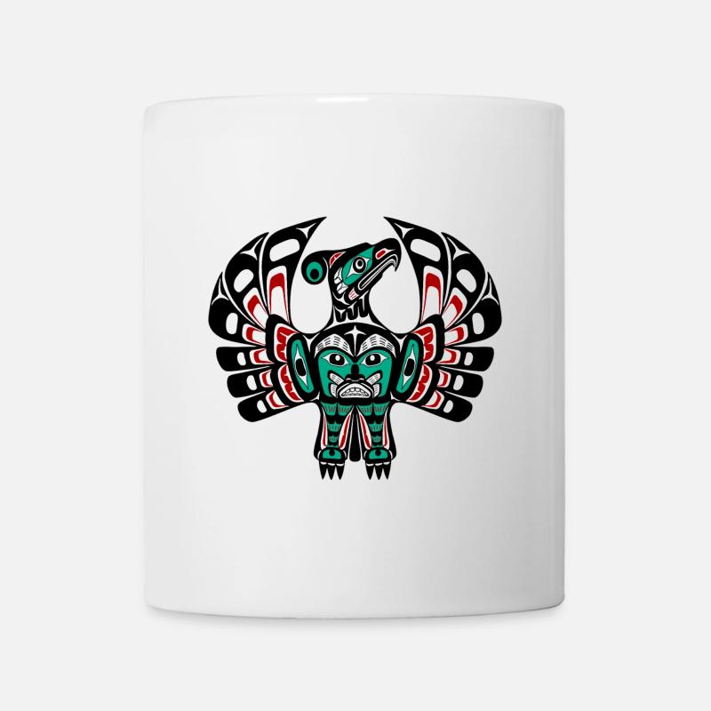 Northwest Pacific coast Haida art Thunderbird - Tasse - Weiß