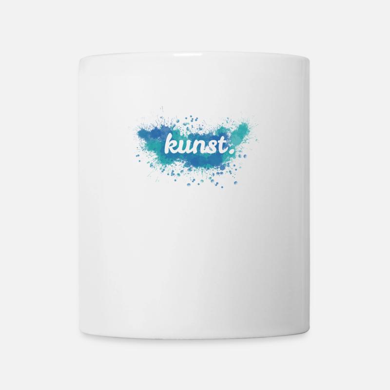 stylishes Logo mit Kunst Schriftzug Geschenk - Tasse - Weiß