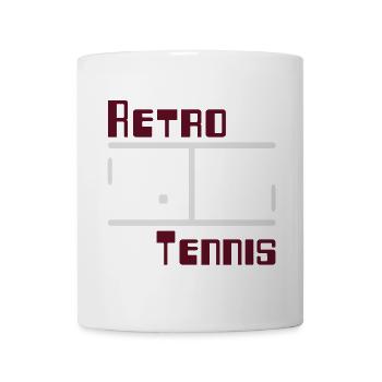 Rétro Tennis - Mug blanc - blanc - Devant