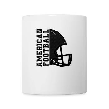 American Football Helm Helmets - Tasse - Weiß - Vorne