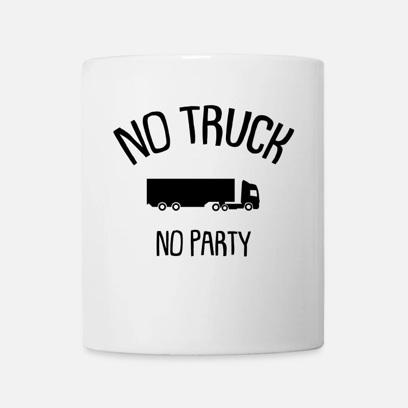 no truck no party - Mug - white